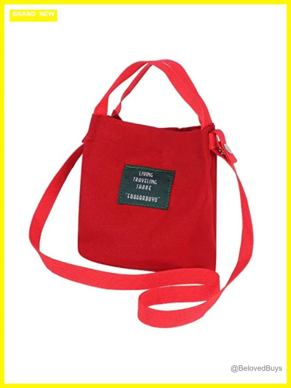 Large Canvas Tote Handbag Crossbody Shoulder Bag